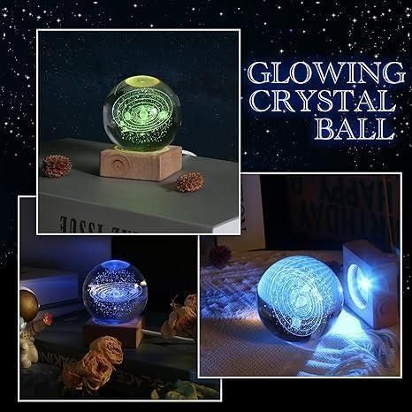 3D Crystal Ball Night Lamp