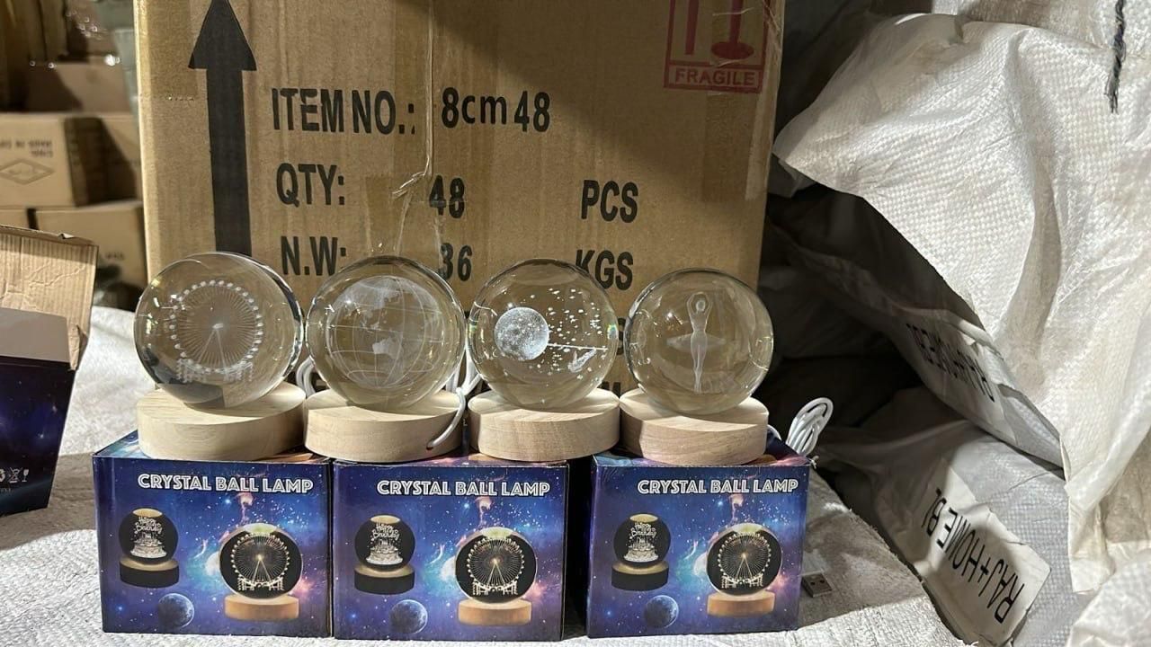 3D Crystal Ball Night Lamp